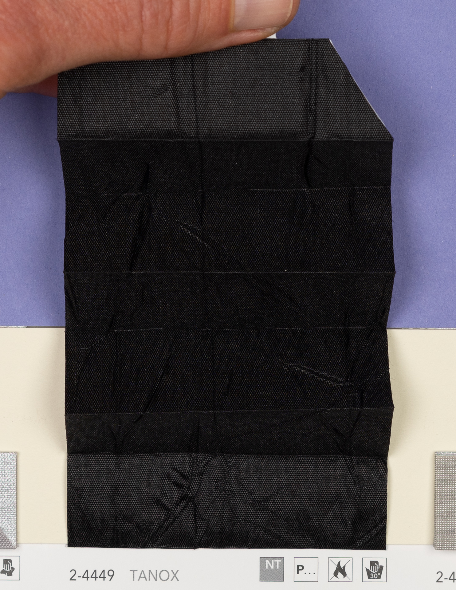 MHZ Plissee Stoff Muster aus der Farbkarte "13 Modern Grey" | Material: 100 % PES