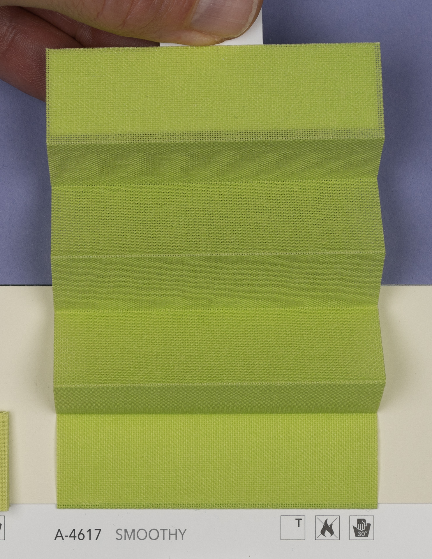 MHZ Plissee Stoff Muster aus der Farbkarte "15 Cool and Fresh" | Material: 100 % PES