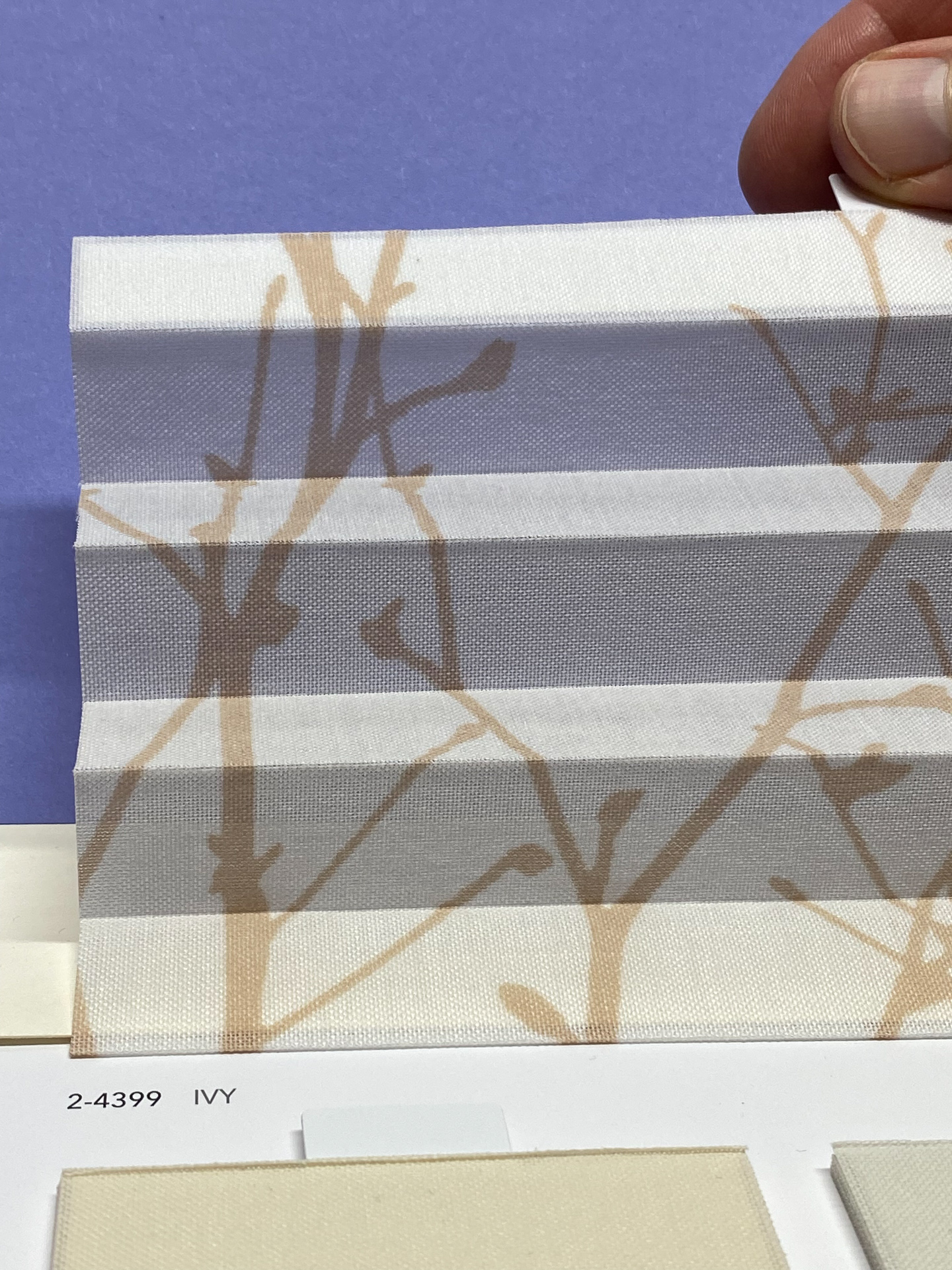 MHZ Plissee Stoff Muster aus der Farbkarte "6 Colors of EARTH" | Material: 100 % PES