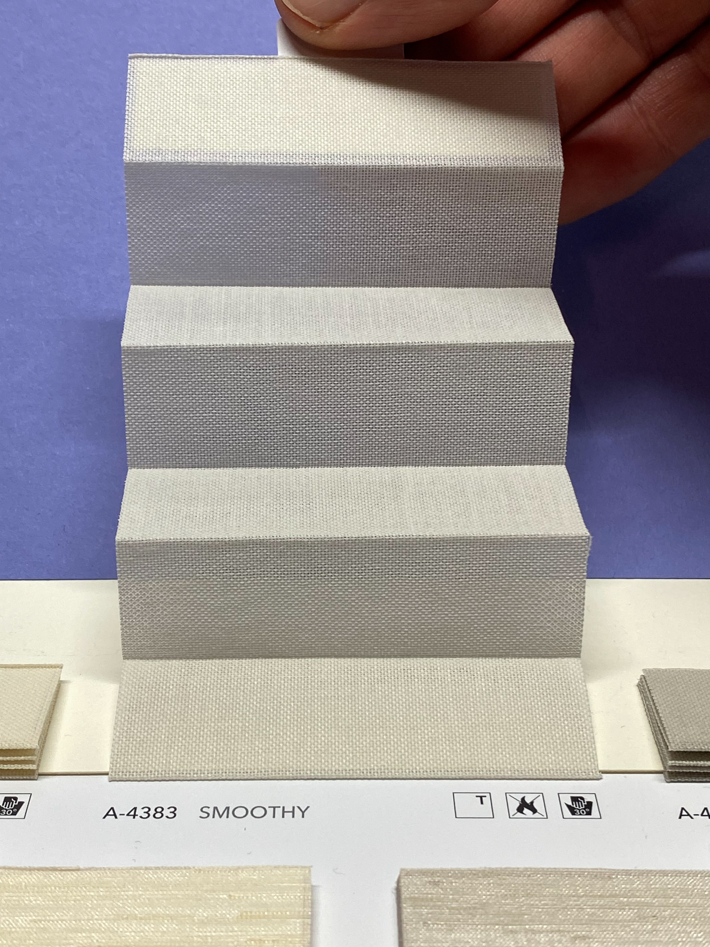 MHZ Plissee Stoff Muster aus der Farbkarte "6 Colors of EARTH" | Material: 100 % PES