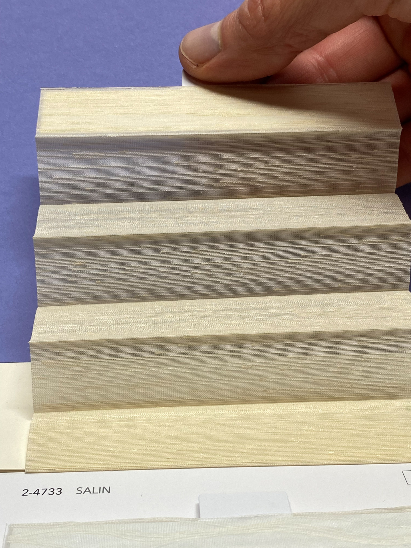 MHZ Plissee Stoff Muster aus der Farbkarte "6 Colors of EARTH" | Material: 100 % PES