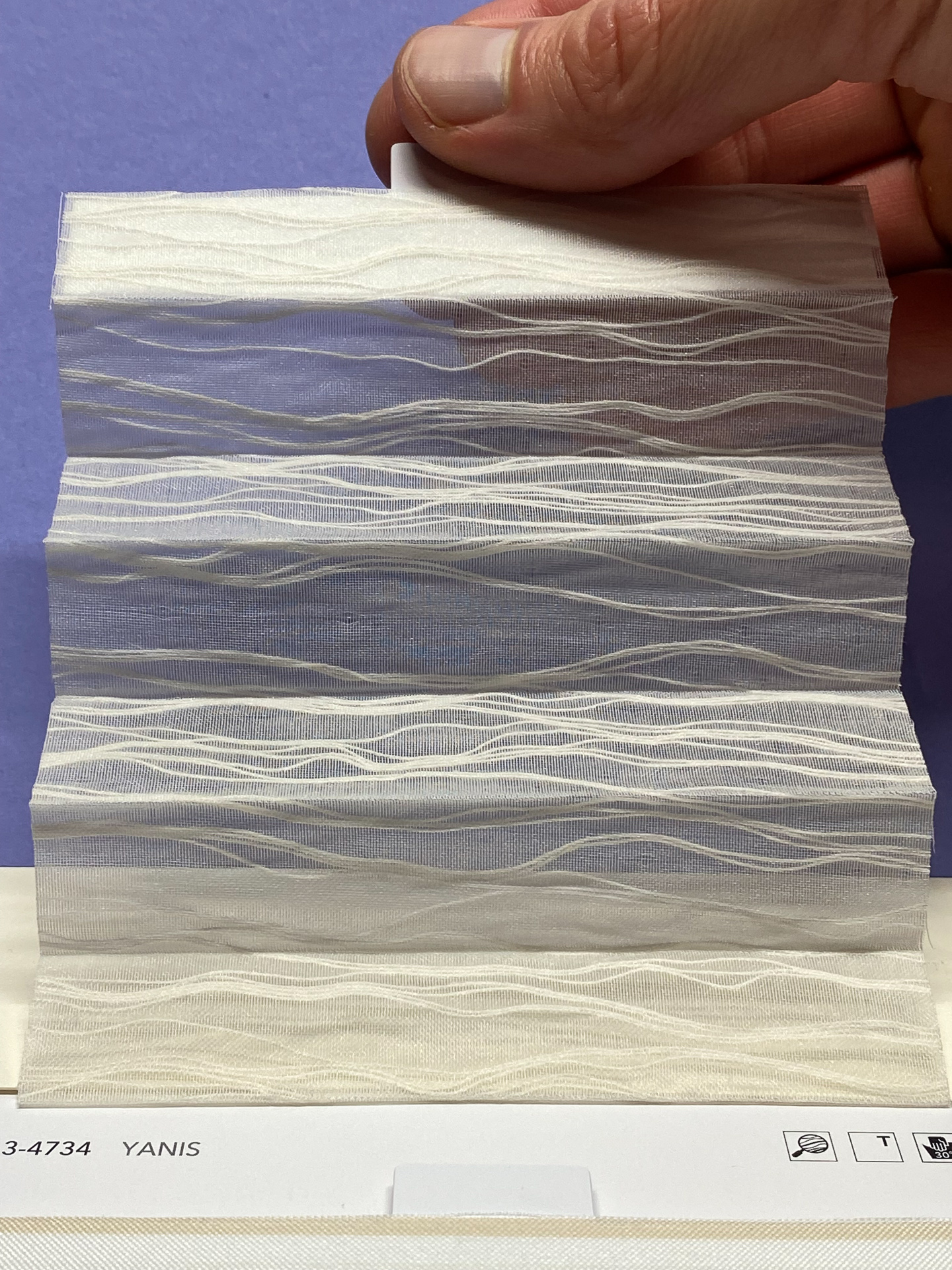 MHZ Plissee Stoff Muster aus der Farbkarte "6 Colors of EARTH" | Material: 100 % PES