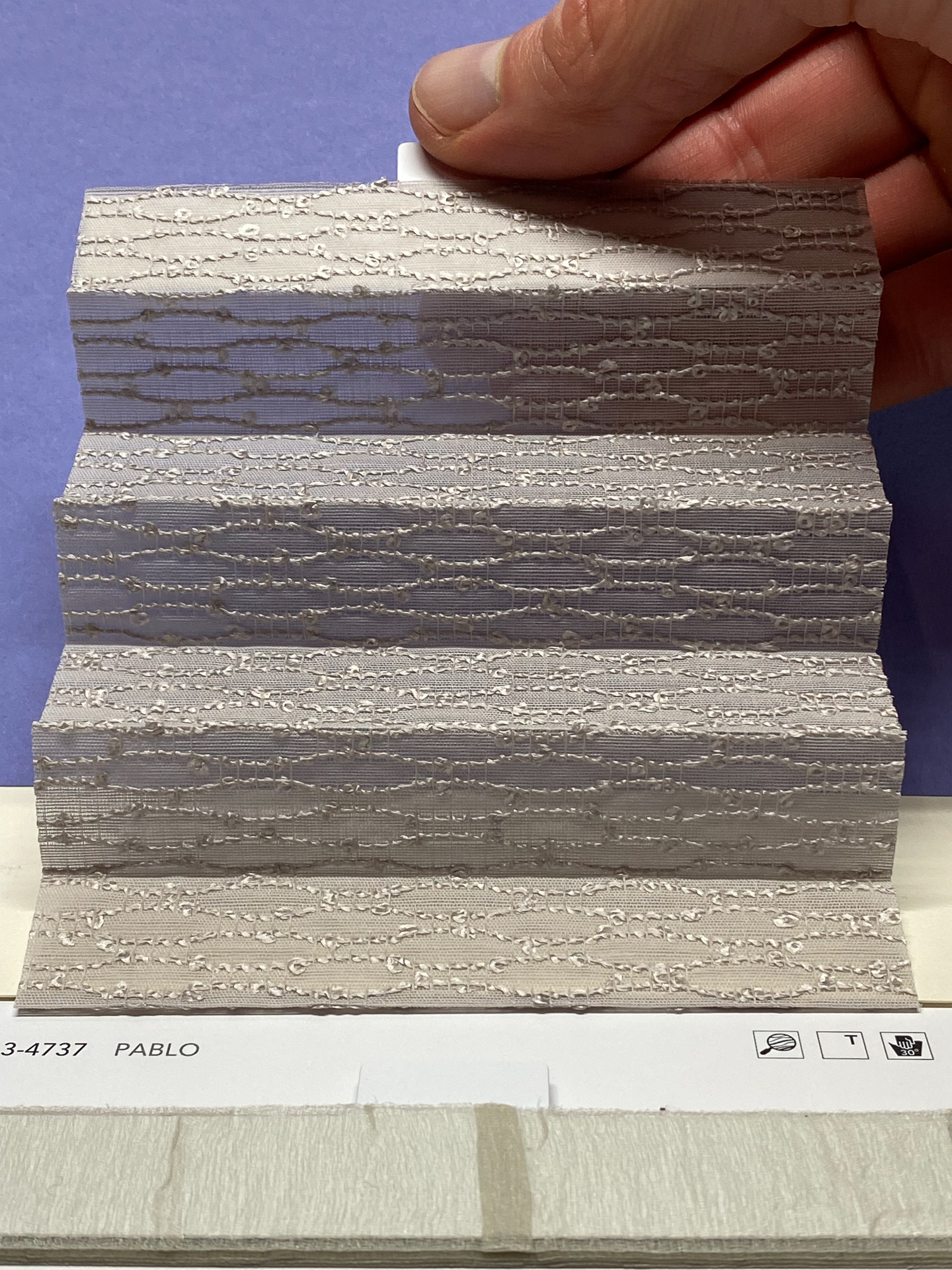 MHZ Plissee Stoff Muster aus der Farbkarte "6 Colors of EARTH" | Material: 100 % PES