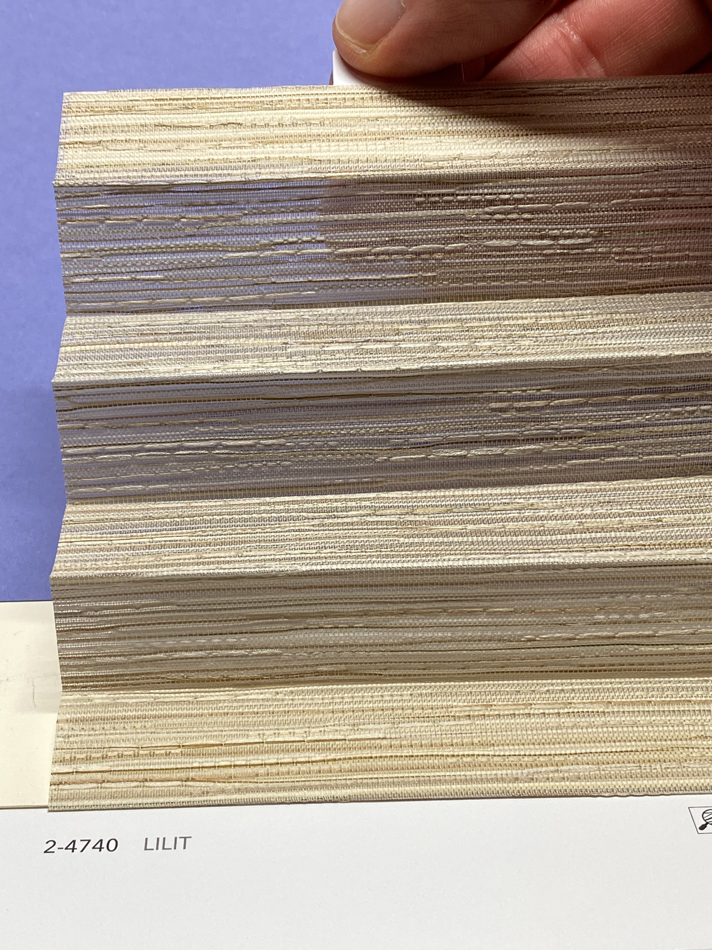 MHZ Plissee Stoff Muster aus der Farbkarte "6 Colors of EARTH" | Material: 100 % PES