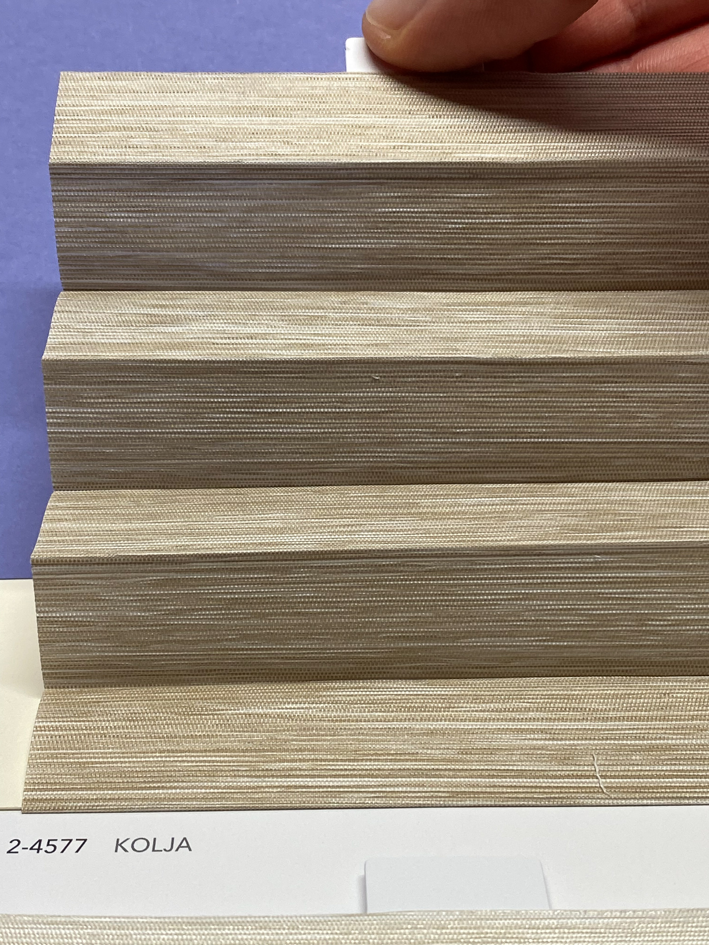 MHZ Plissee Stoff Muster aus der Farbkarte "7 Colors of EARTH" | Material: 100 % PES