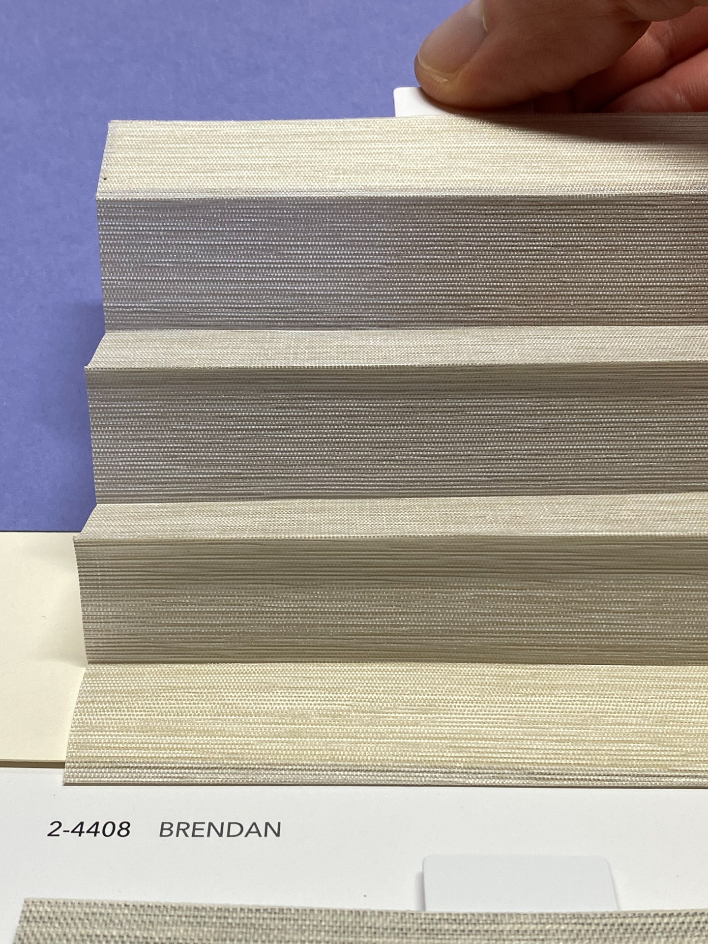 MHZ Plissee Stoff Muster aus der Farbkarte "7 Colors of EARTH" | Material: 100 % PES