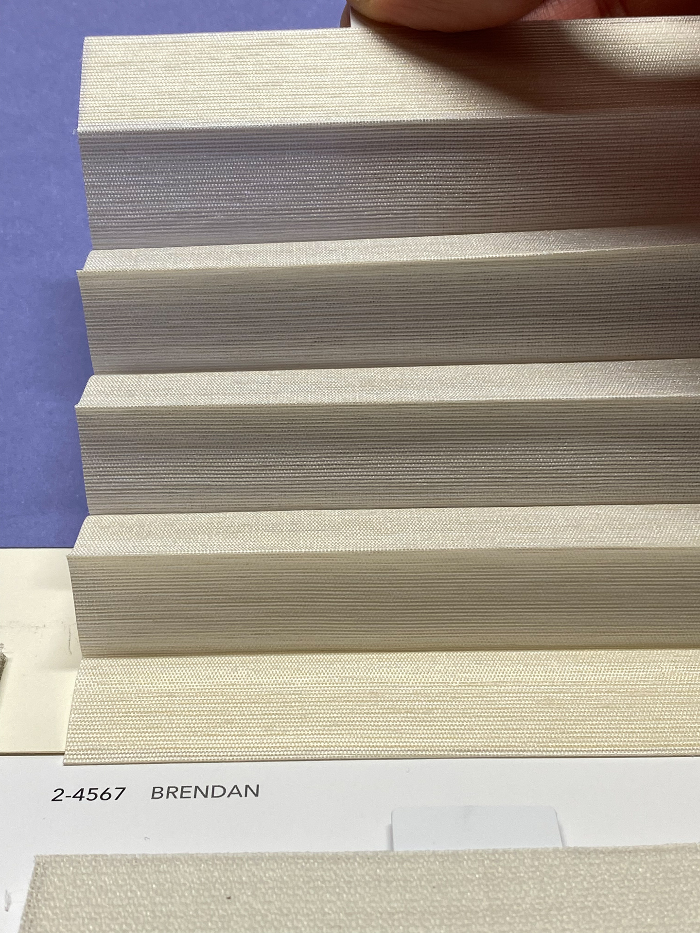 MHZ Plissee Stoff Muster aus der Farbkarte "7 Colors of EARTH" | Material: 100 % PES