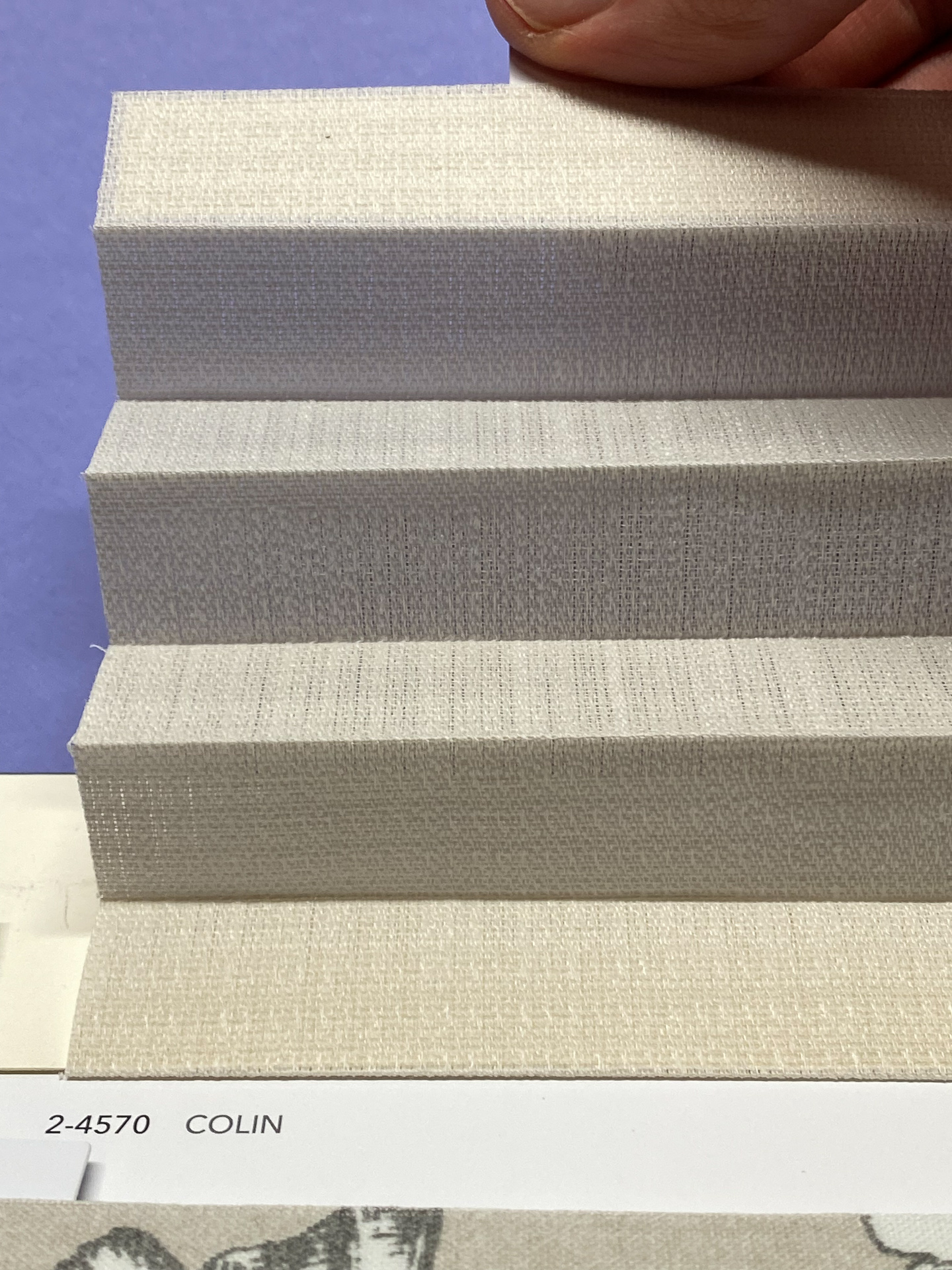 MHZ Plissee Stoff Muster aus der Farbkarte "7 Colors of EARTH" | Material: 100 % PES