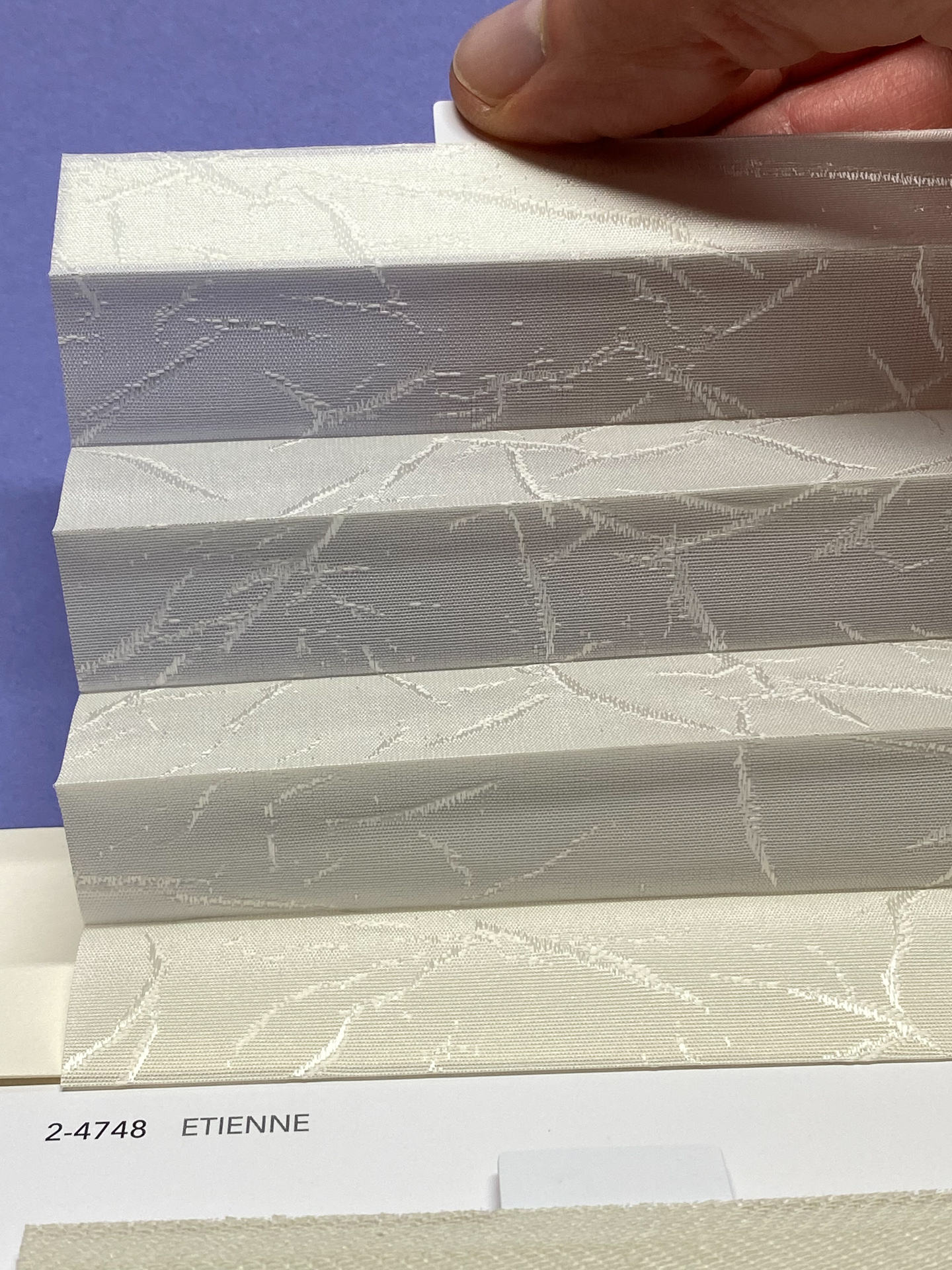 MHZ Plissee Stoff Muster aus der Farbkarte "8 Colors of EARTH" | Material: 100 % PES