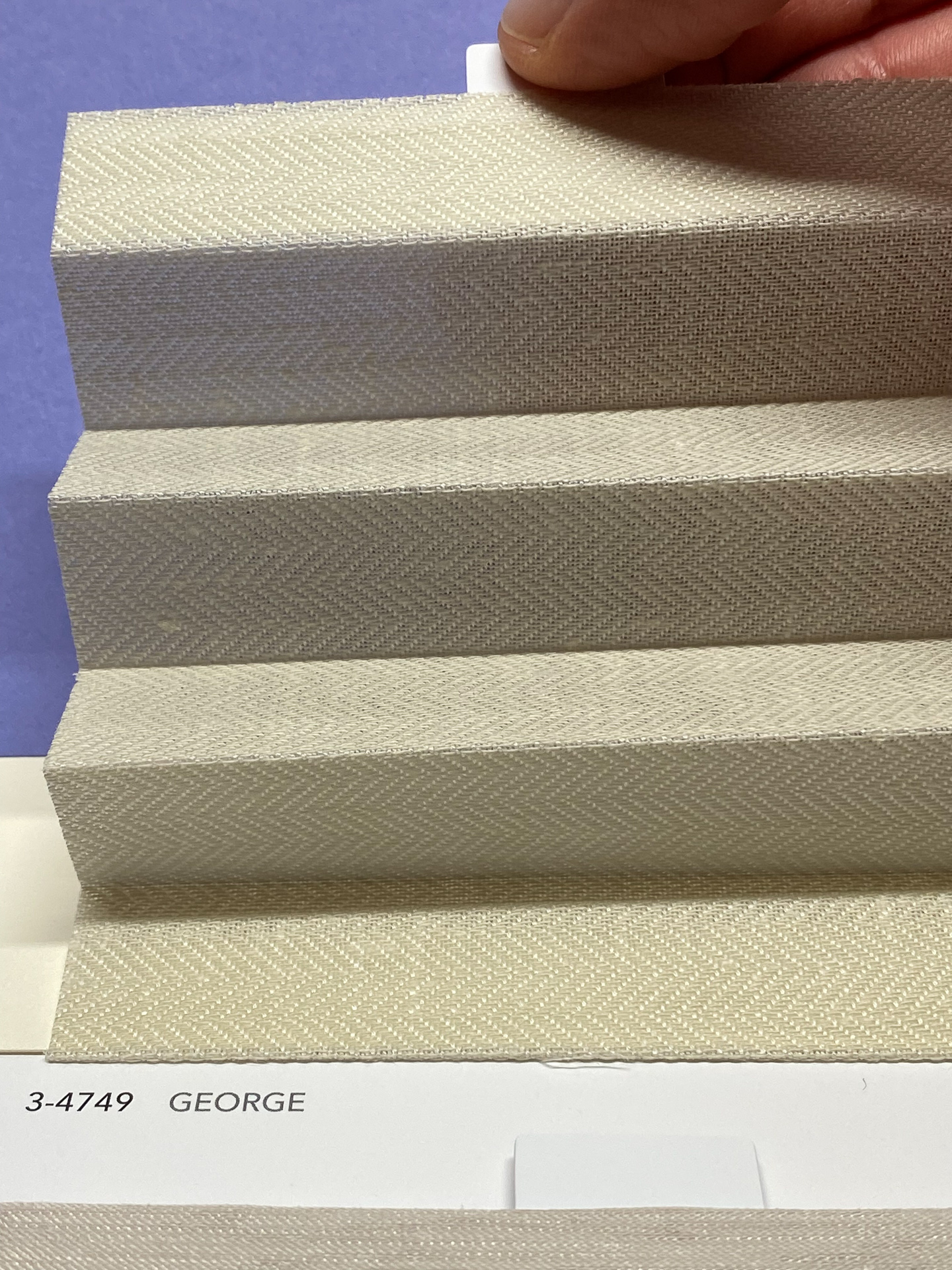 MHZ Plissee Stoff Muster aus der Farbkarte "8 Colors of EARTH" | Material: 100 % PES