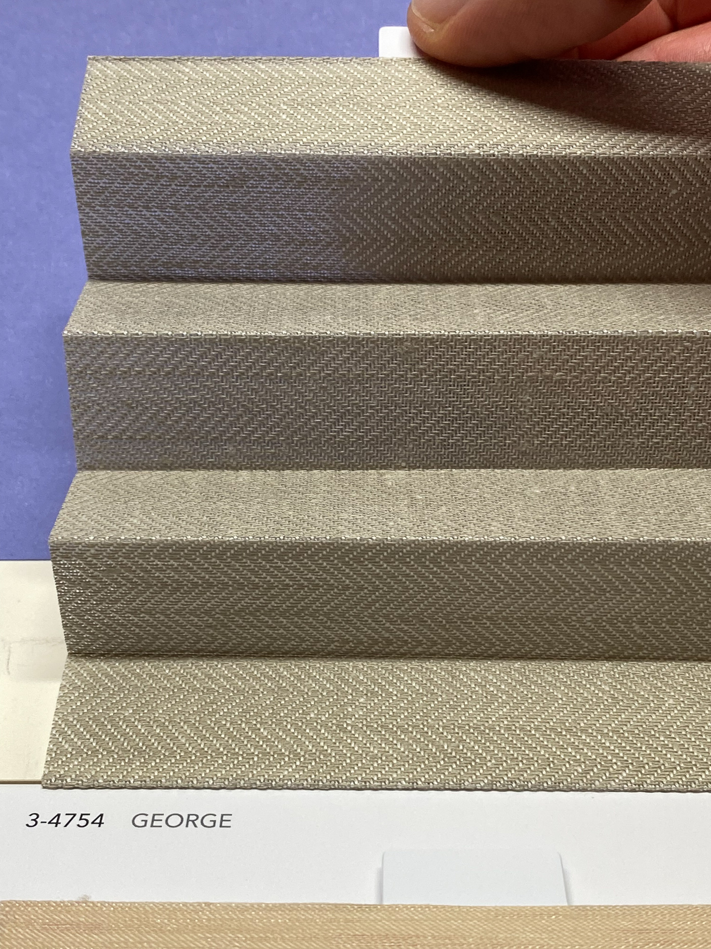 MHZ Plissee Stoff Muster aus der Farbkarte "8 Colors of EARTH" | Material: 100 % PES