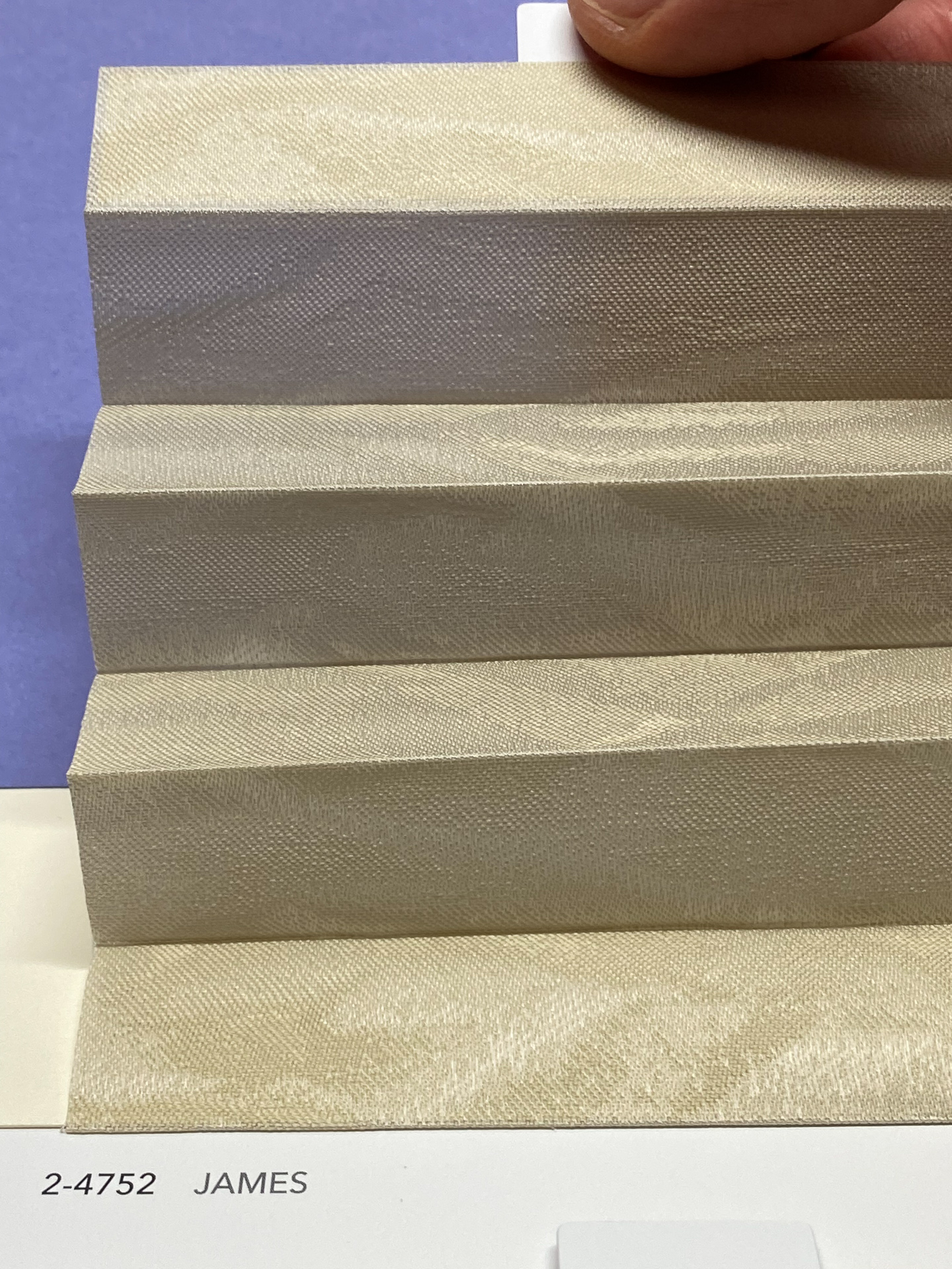 MHZ Plissee Stoff Muster aus der Farbkarte "8 Colors of EARTH" | Material: 100 % RPES