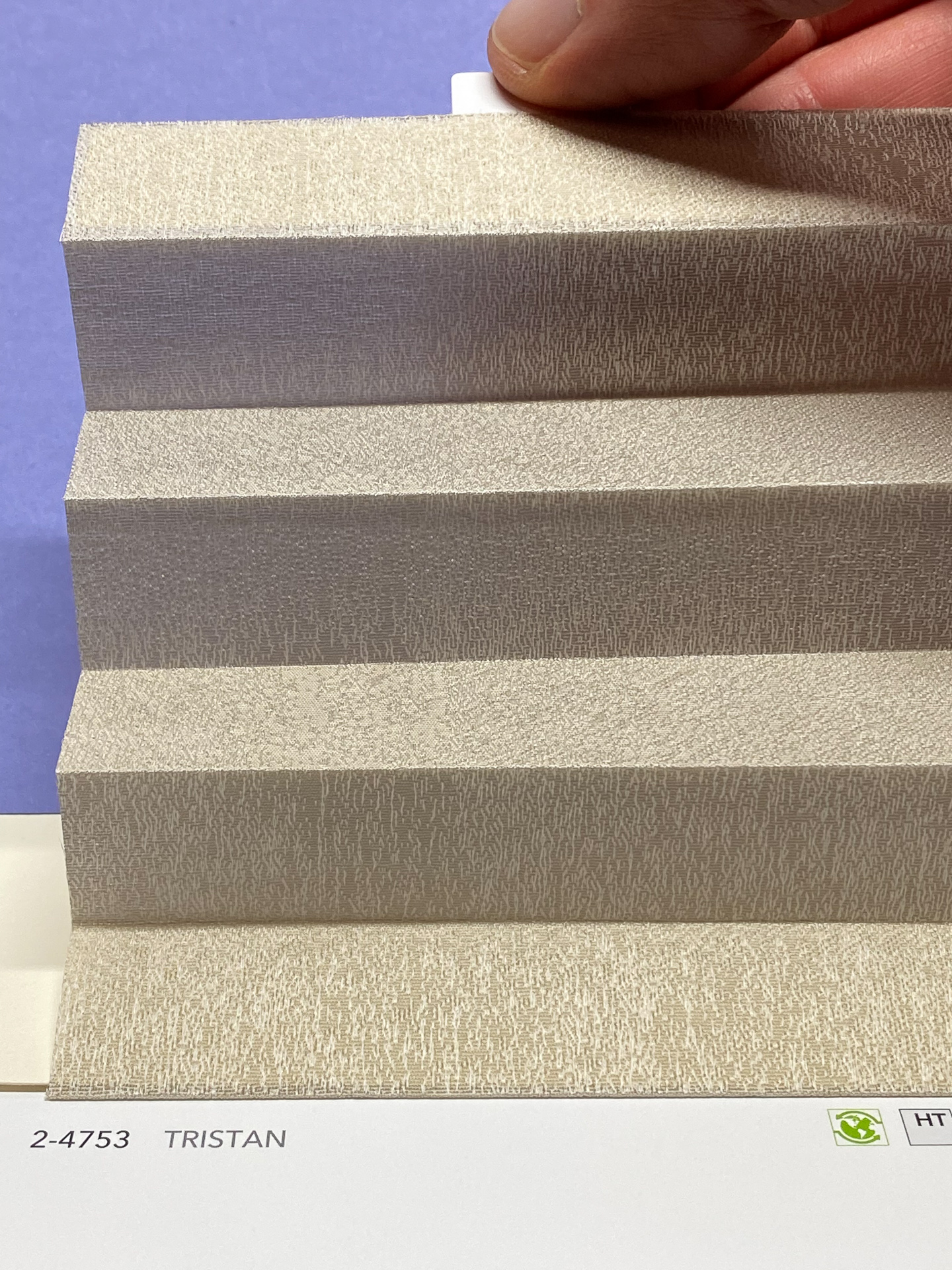 MHZ Plissee Stoff Muster aus der Farbkarte "8 Colors of EARTH" | Material: 100 % RPES