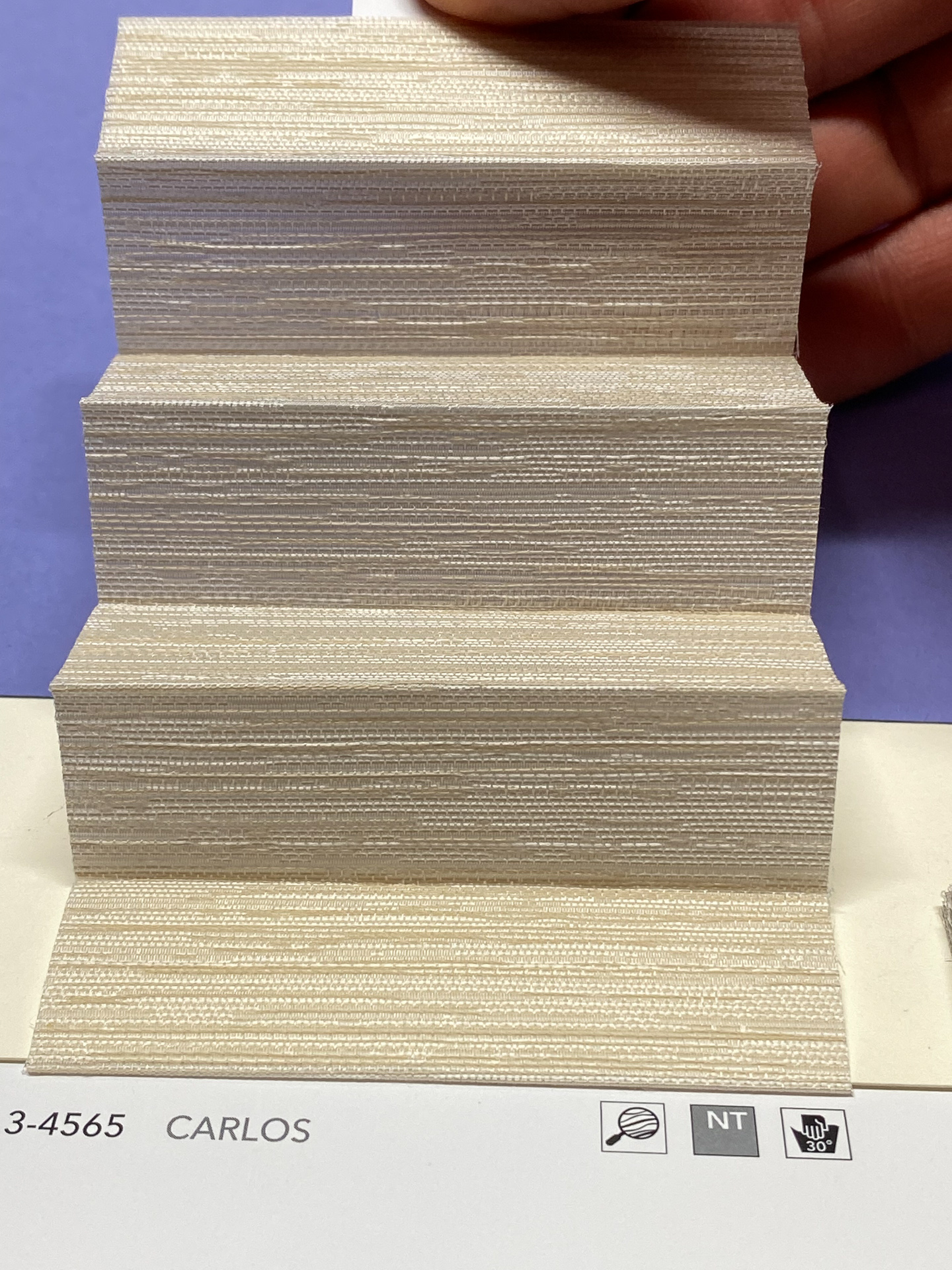 MHZ Plissee Stoff Muster aus der Farbkarte "9 Colors of EARTH" | Material: 100 % PES