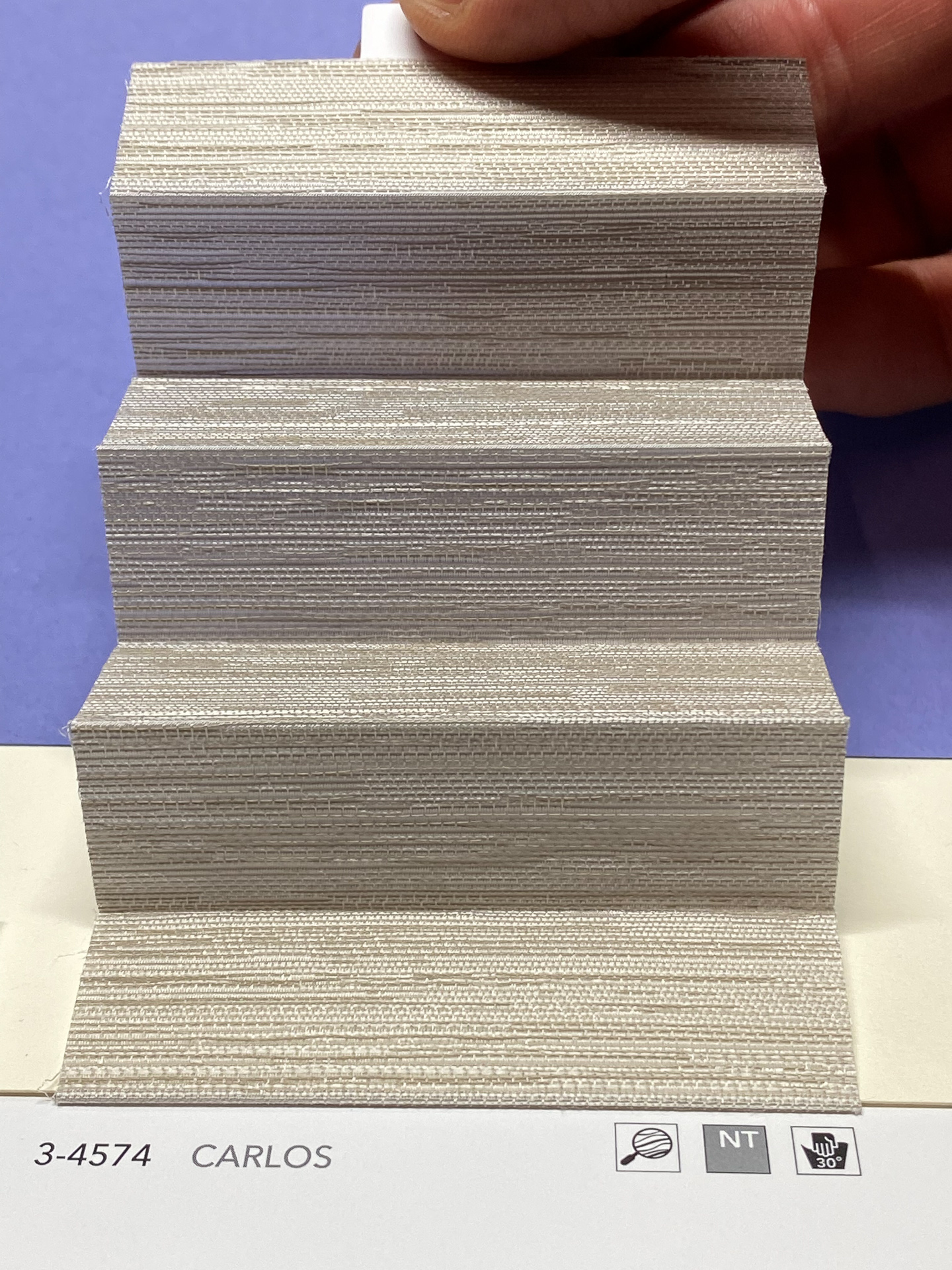 MHZ Plissee Stoff Muster aus der Farbkarte "9 Colors of EARTH" | Material: 100 % PES