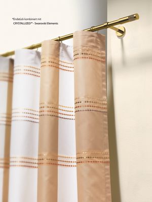 MHZ Vorhangstangen Messing